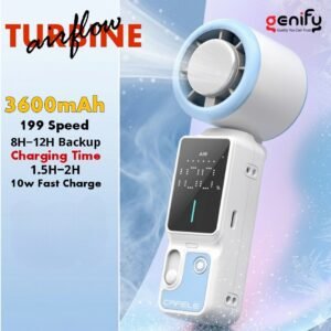 CAFELE SS-039 Cooling Fan – 100 Speed Portable Fan with 3600mAh Battery & 10W Fast Charging
